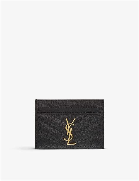 ysl card holder zip|ysl card holder selfridges.